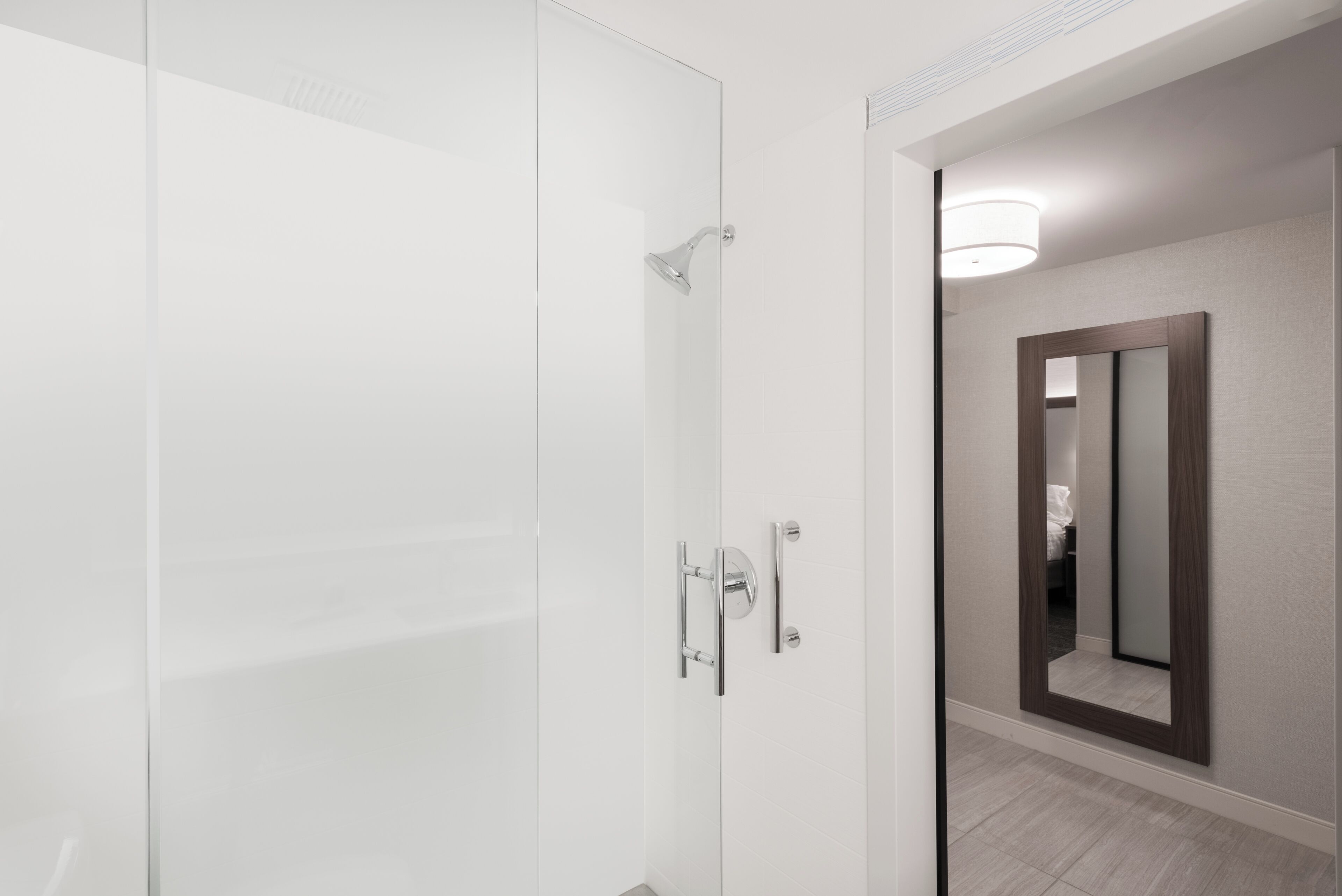 standard room, 1 king bed | bathroom | eco-friendly toiletries, hair dryer, towels