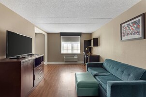 Suite, Multiple Beds, Non Smoking | Desk, blackout drapes, iron/ironing board, free cribs/infant beds