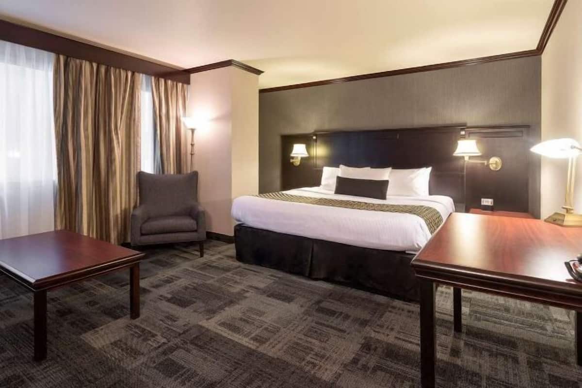 Premium bedding, memory-foam beds, in-room safe, desk