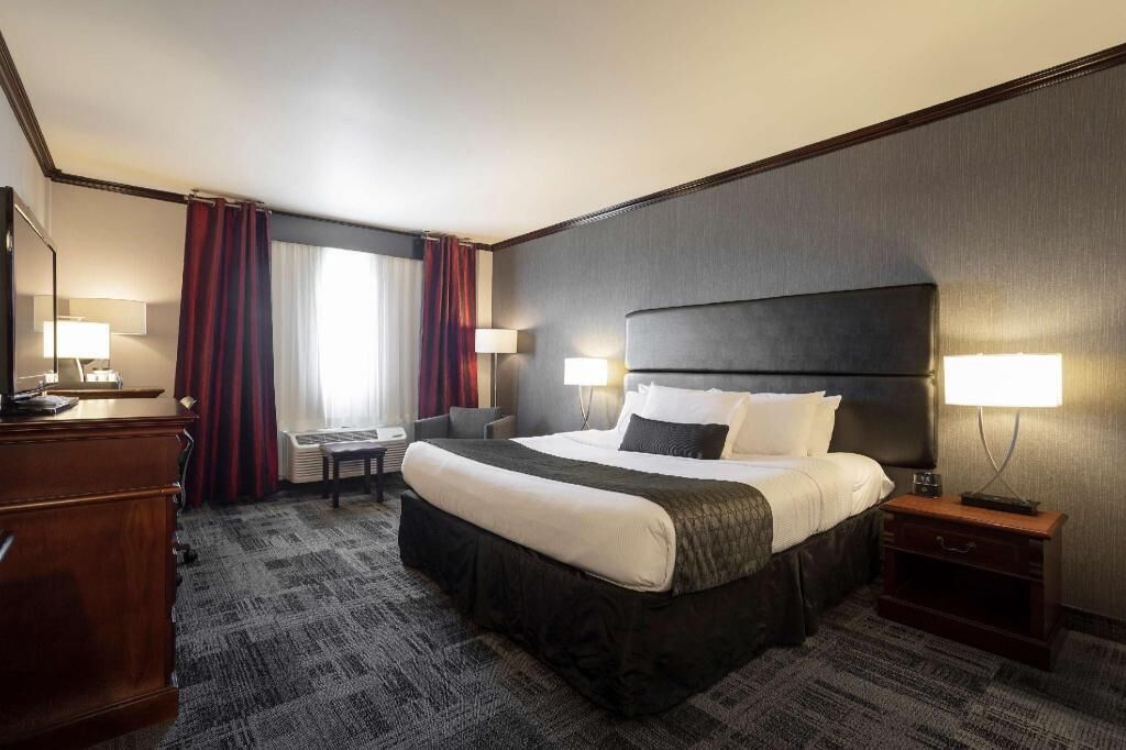 Premium bedding, memory-foam beds, in-room safe, desk