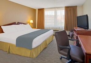 Desk, blackout curtains, iron/ironing board, free WiFi