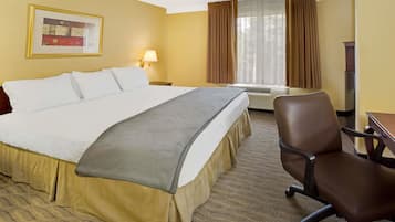 Desk, blackout drapes, iron/ironing board, free WiFi