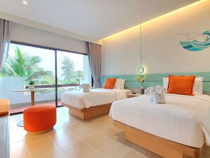 Habitación Premier, 2 camas individuales, vistas al jardín | 1 dormitorio, minibar, caja fuerte y escritorio
