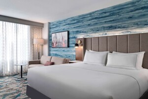 In-room safe, desk, laptop workspace, blackout drapes