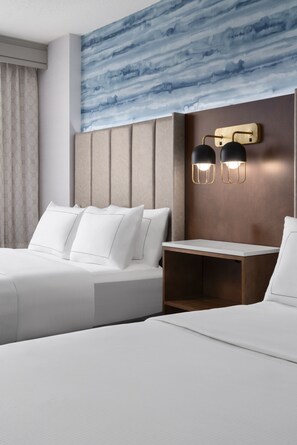 In-room safe, desk, laptop workspace, blackout curtains
