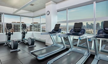 Fitness facility at Millennium Hilton New York One UN Plaza