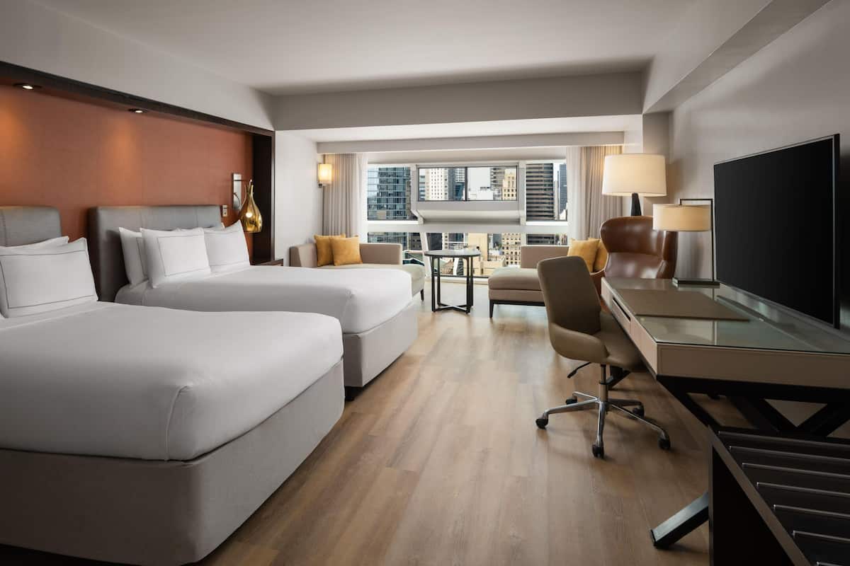 Chambre Deluxe, 2 lits doubles, vue ville