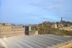 A large building with a flat roof, possibly a warehouse or industrial facility. - Hilton Edinburgh Carlton (Edinburgh)