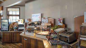 Free daily buffet breakfast