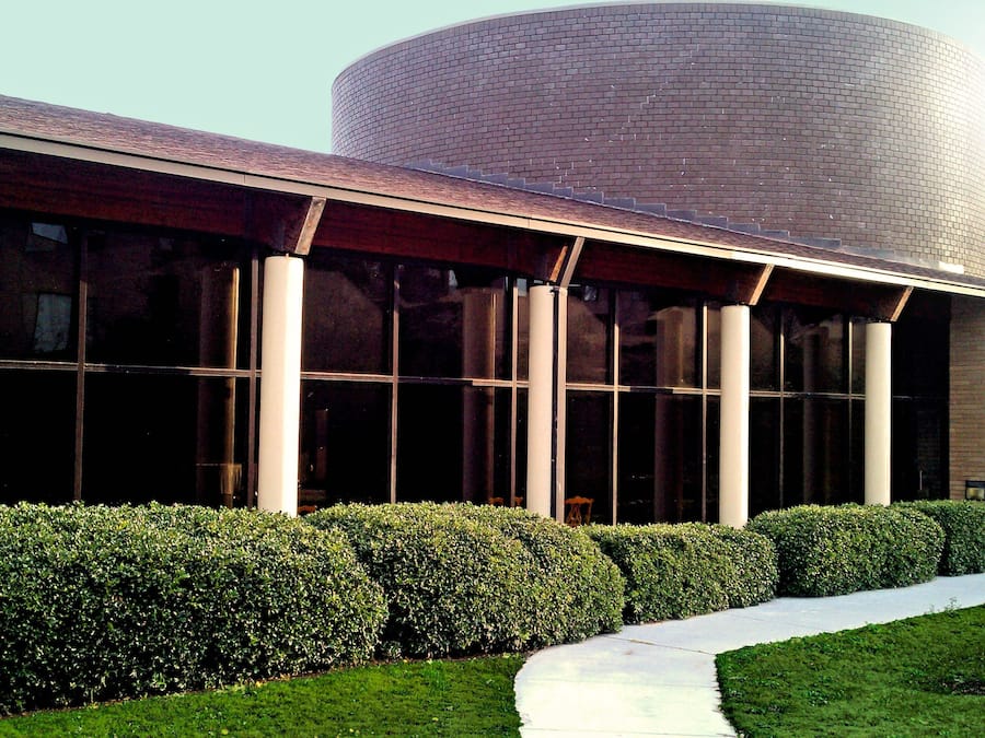 Outdoor banquet area