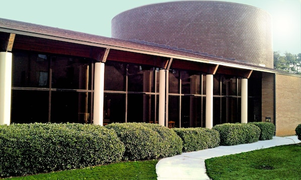 Outdoor banquet area