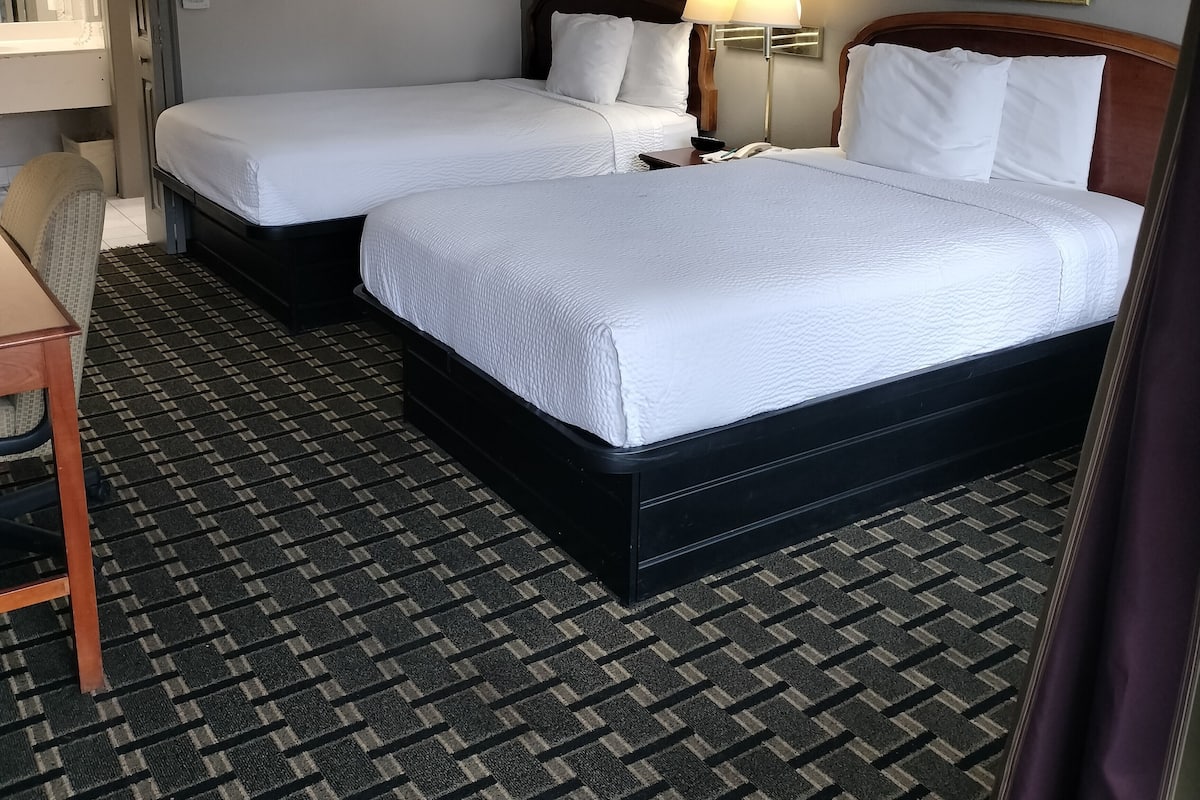 Standard Room, 2 Double Beds, Non Smoking (Handicap Accessible) | Premium bedding, desk, laptop workspace, blackout curtains