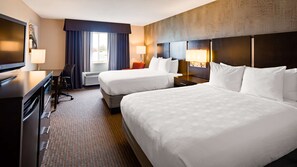 Standard Room, 2 Queen Beds, Non Smoking, Refrigerator & Microwave | Desk, iron/ironing board, WiFi, bed sheets - Best Western Muscatine / Pearl City Hotel (Muscatine)