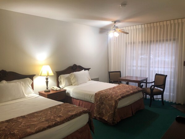 Deluxe Room, 2 Queen Beds | Blackout drapes, WiFi, bed sheets - Monarch Resort (Pacific Grove)