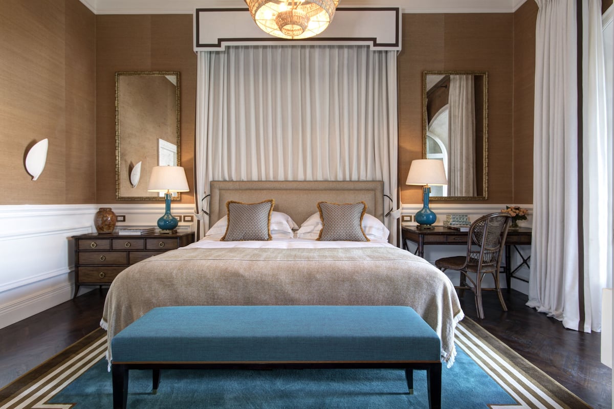Draps italiens Frette, literie de qualité supérieure, minibar