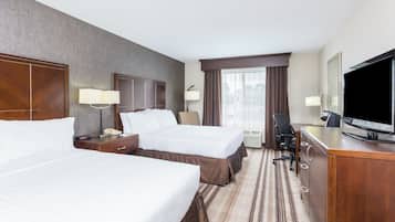 In-room safe, desk, laptop workspace, blackout drapes