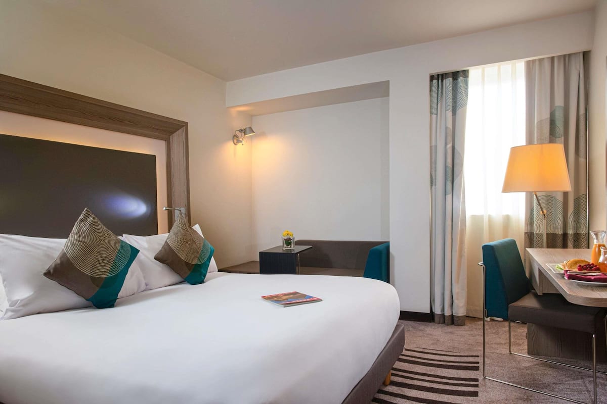 Standard room with1 double bed & sofa | Minibar, una cassaforte in camera, una scrivania, tende oscuranti