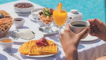 Daily buffet breakfast for a fee