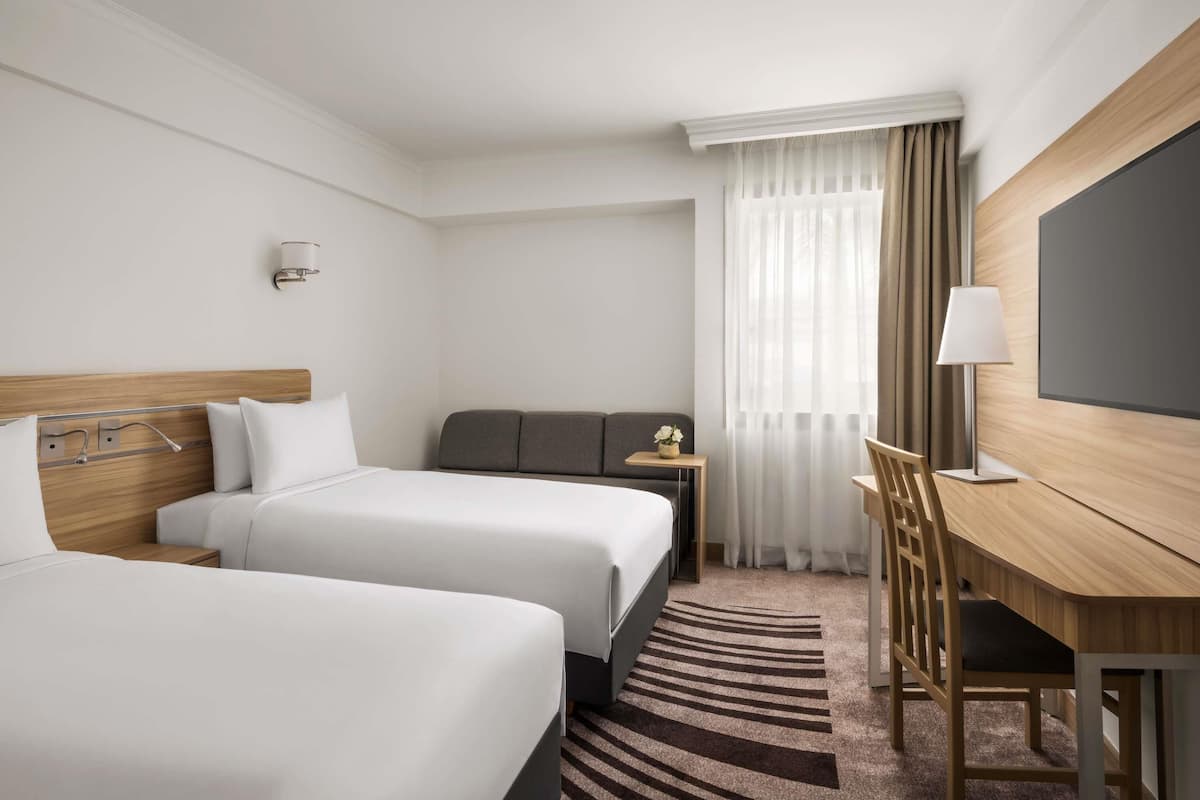 Minibar, in-room safe, desk, blackout curtains