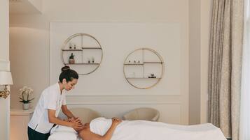 Couples treatment rooms, body treatments, sports massages, facials