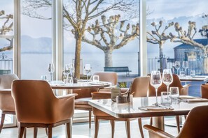 Frühstück, Mittagessen, Abendessen, Blick auf den Strand 