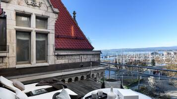 Suite, Multiple Beds, Terrace, Lake View | Hypo-allergenic bedding, minibar, in-room safe, desk