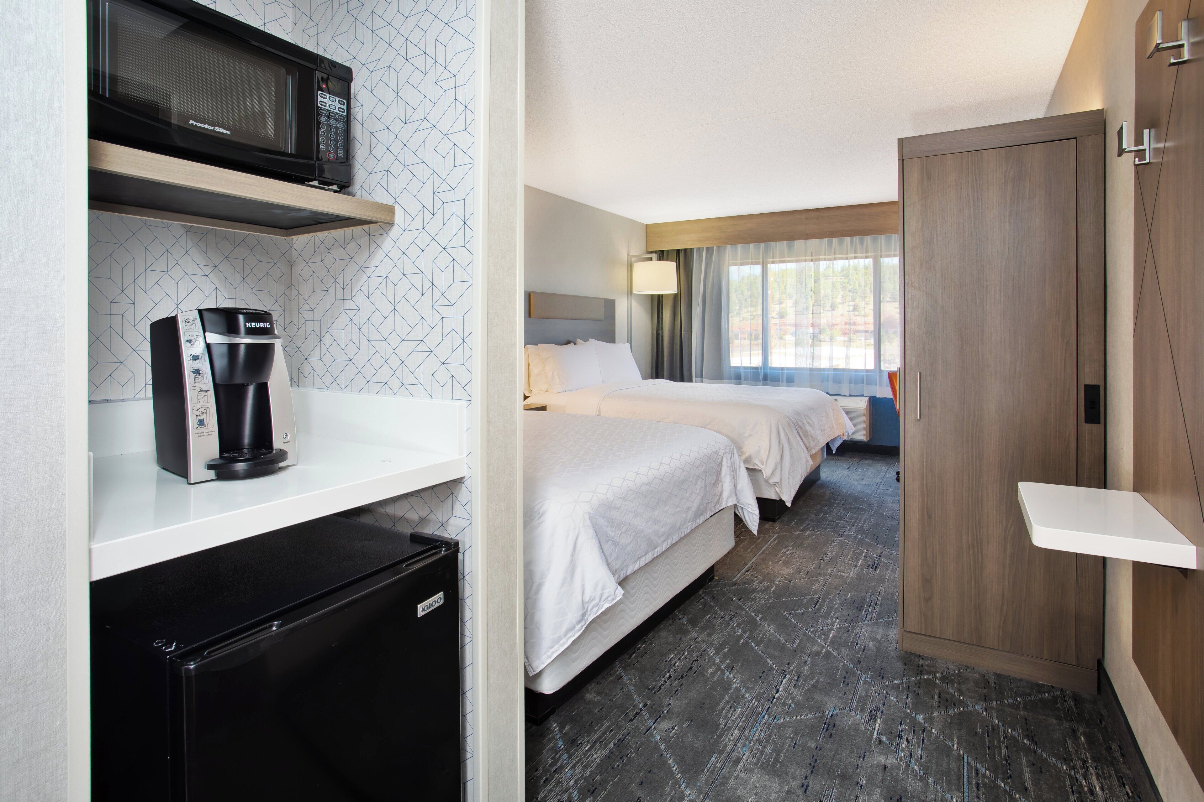 standard room, 2 queen beds | pillow-top beds, in-room safe, desk, blackout curtains