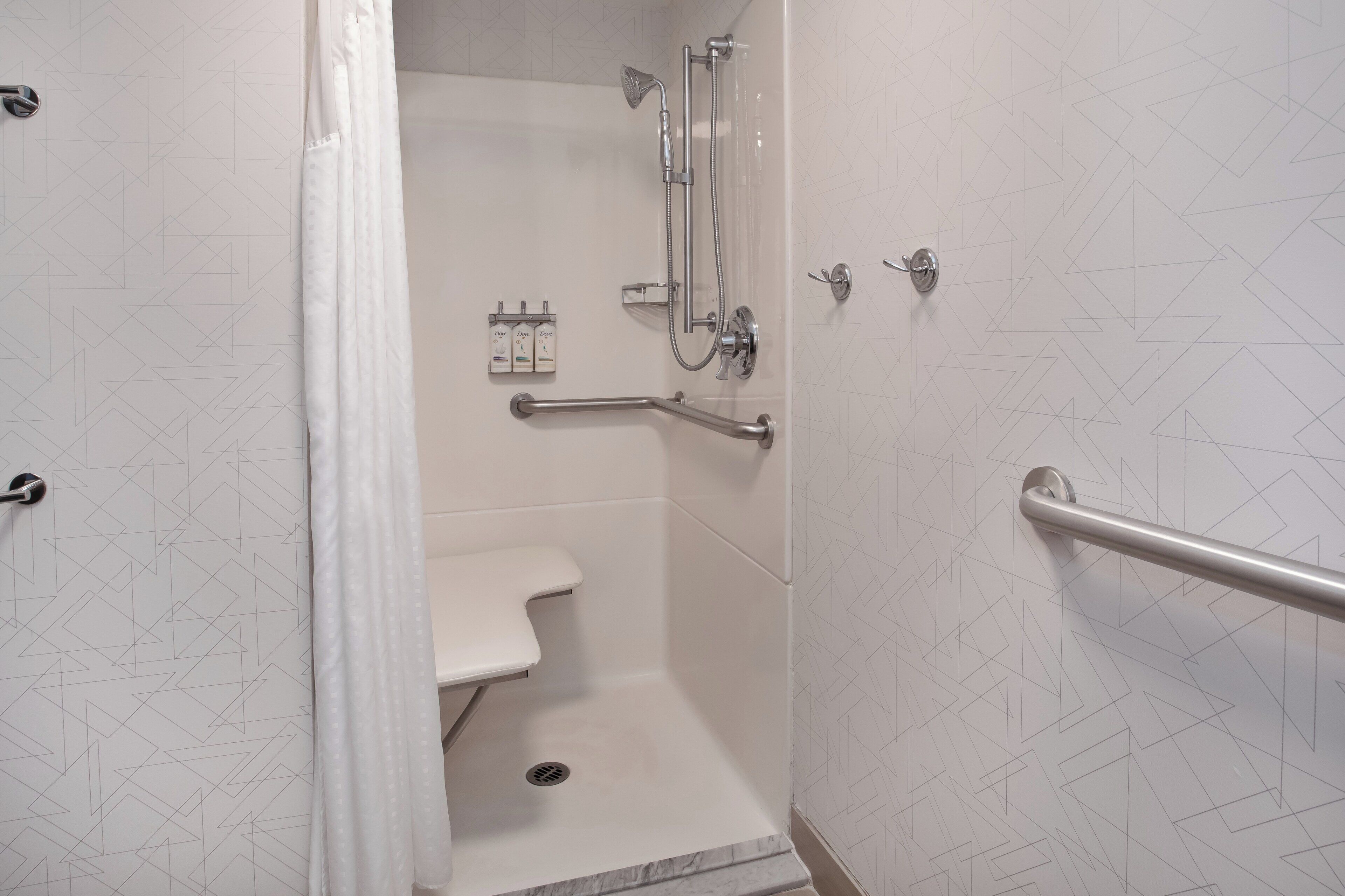 standard room, 1 queen bed, accessible (mobility) | bathroom | combined shower/bathtub, eco-friendly toiletries, hair dryer, towels