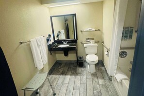 Room, 1 King Bed, Hearing Accessible, Non Smoking (Mobility) | Accessible bathroom