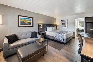 Executive Room, 1 King Bed, Non Smoking, Poolside (with Sofabed) | Premium bedding, pillow-top beds, desk, laptop workspace - Best Western Plus Hilltop Inn (Redding)
