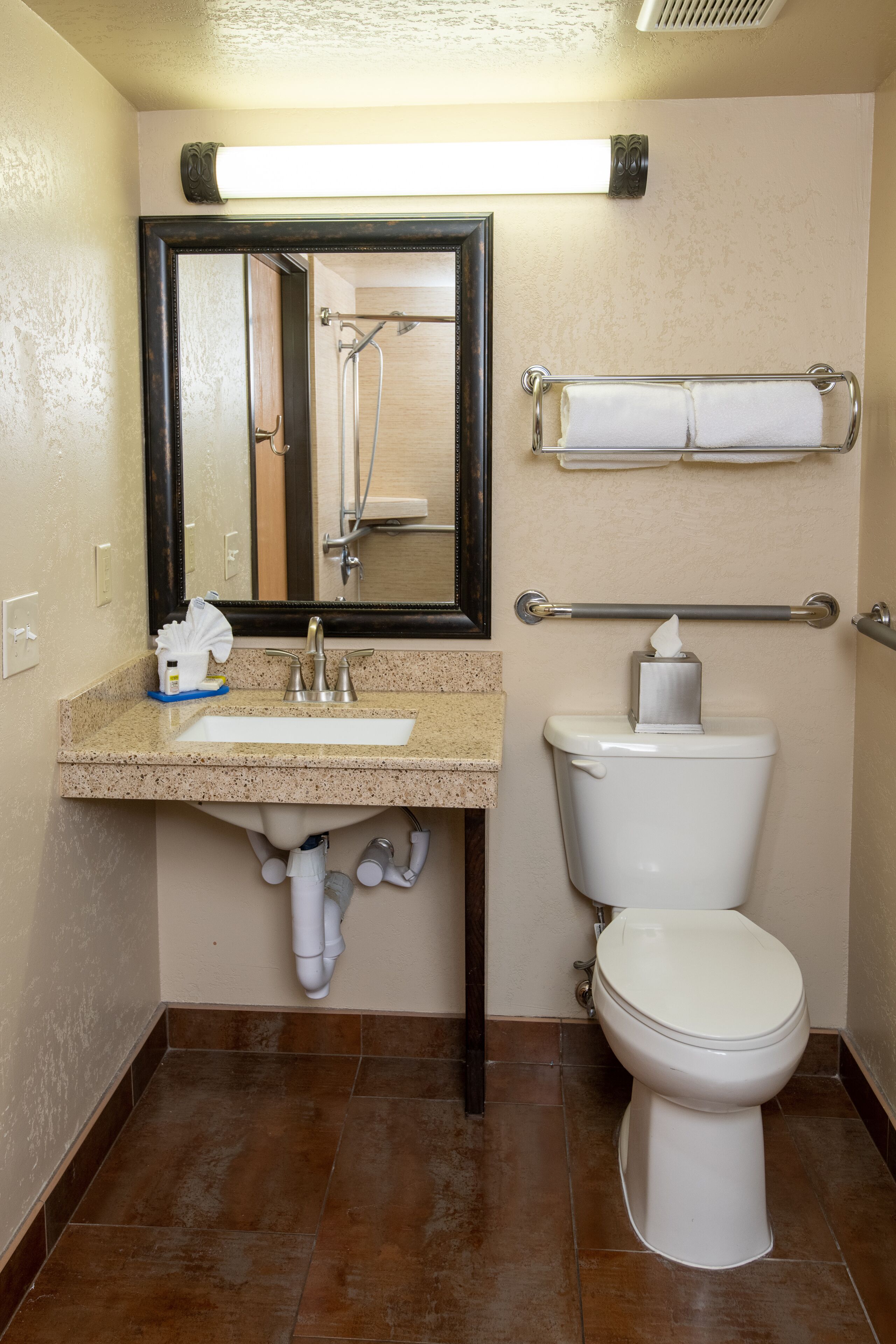 free toiletries, hair dryer, towels, soap