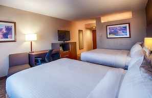 In-room safe, desk, laptop workspace, iron/ironing board