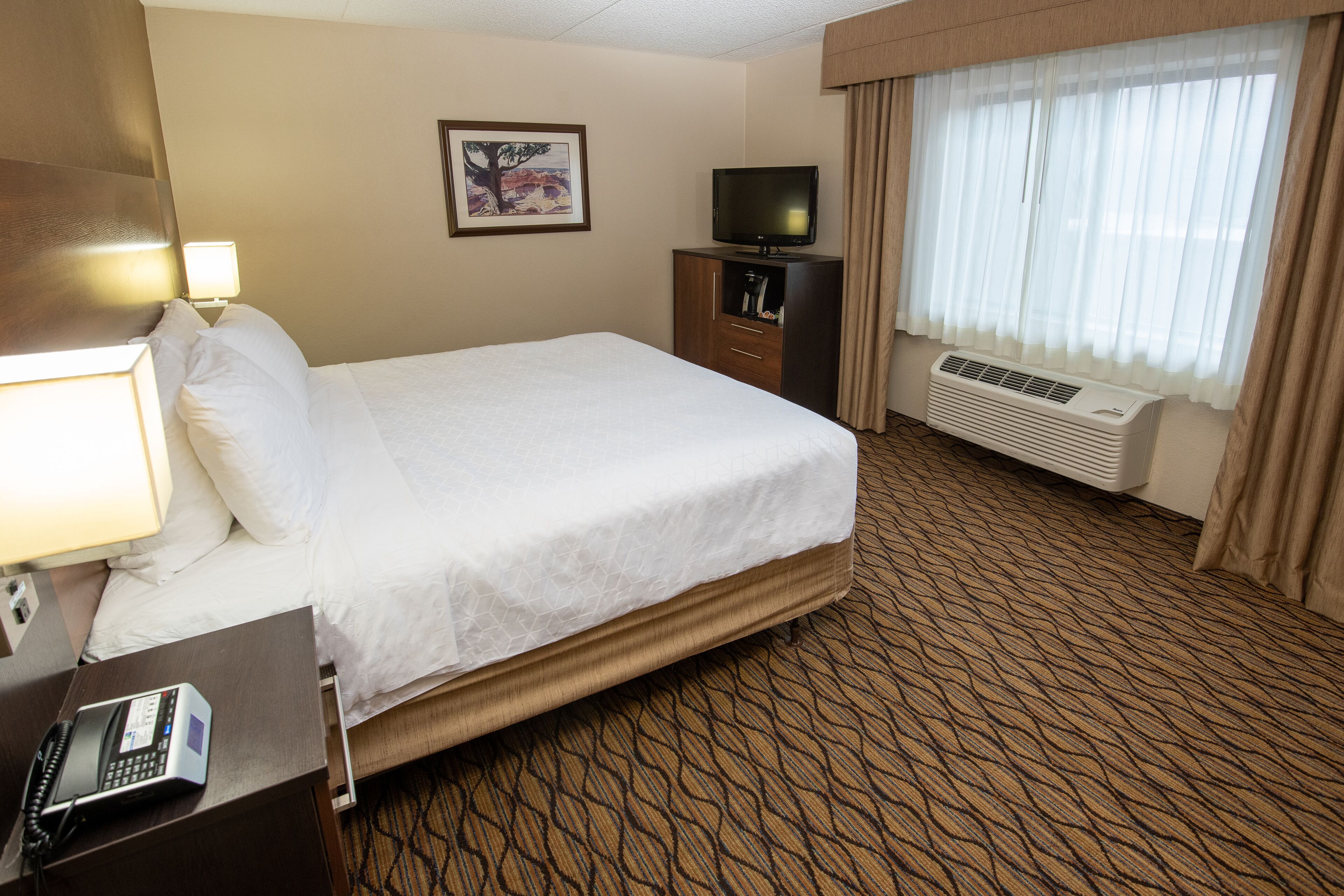 in-room safe, desk, laptop workspace, iron/ironing board