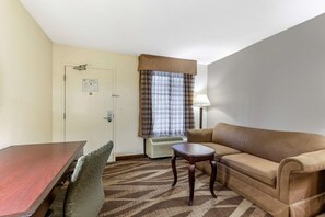 Desk, blackout curtains, iron/ironing board, free WiFi