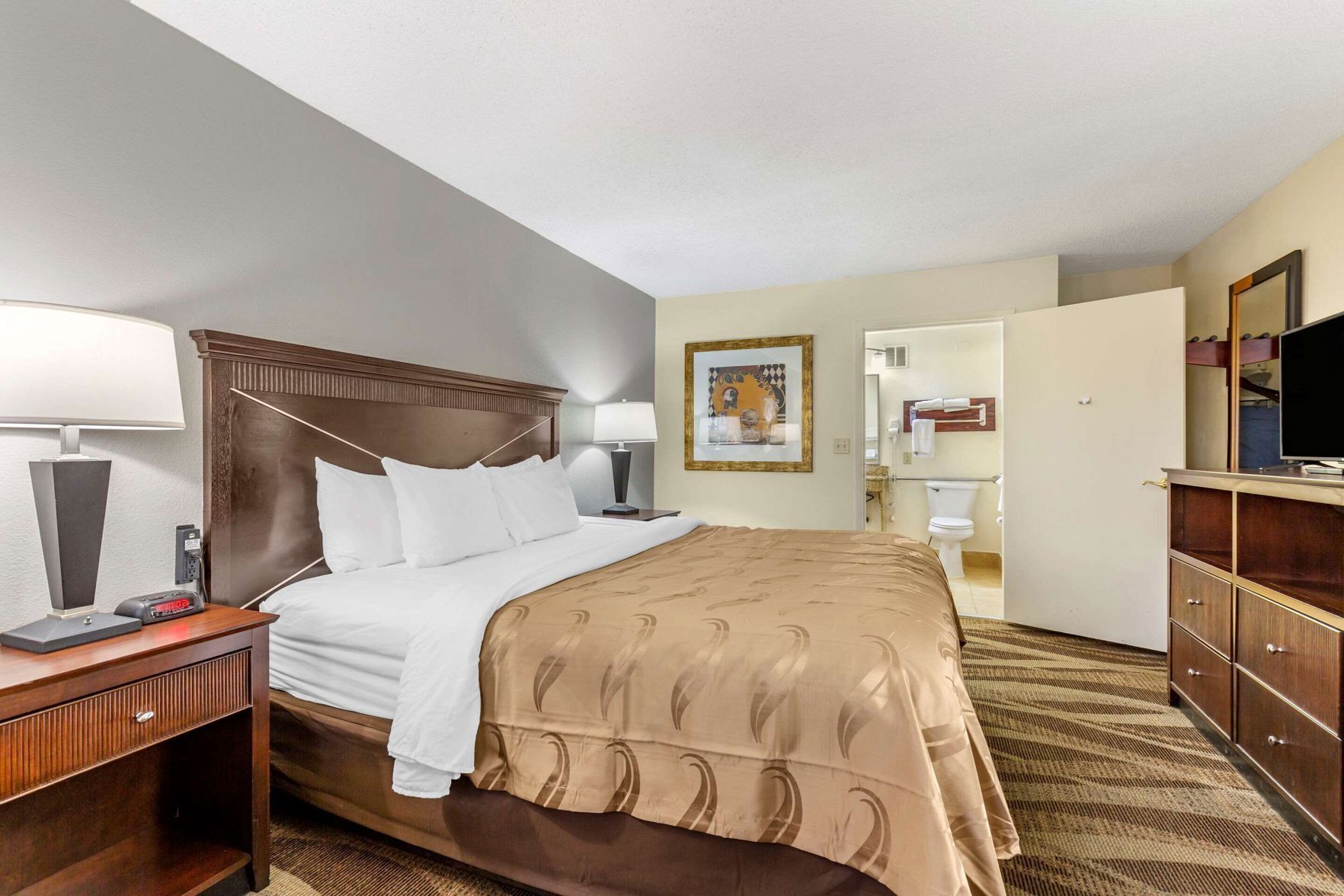 Desk, blackout curtains, iron/ironing board, free WiFi