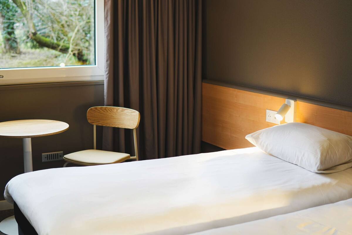 room, 2 single beds | premium bedding, desk, laptop workspace, blackout curtains