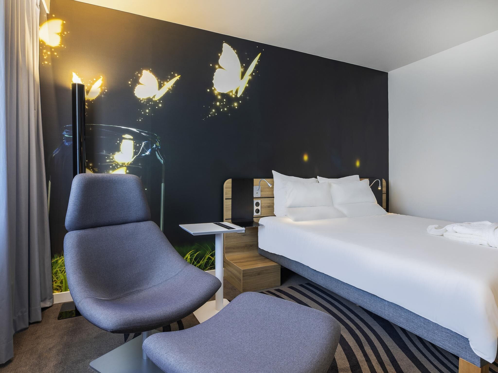 In-room safe, desk, blackout curtains, free cots/infant beds