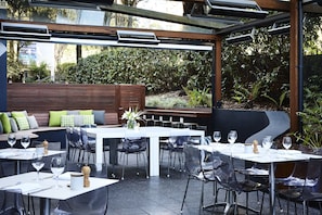 Breakfast, lunch, dinner served; al fresco dining 