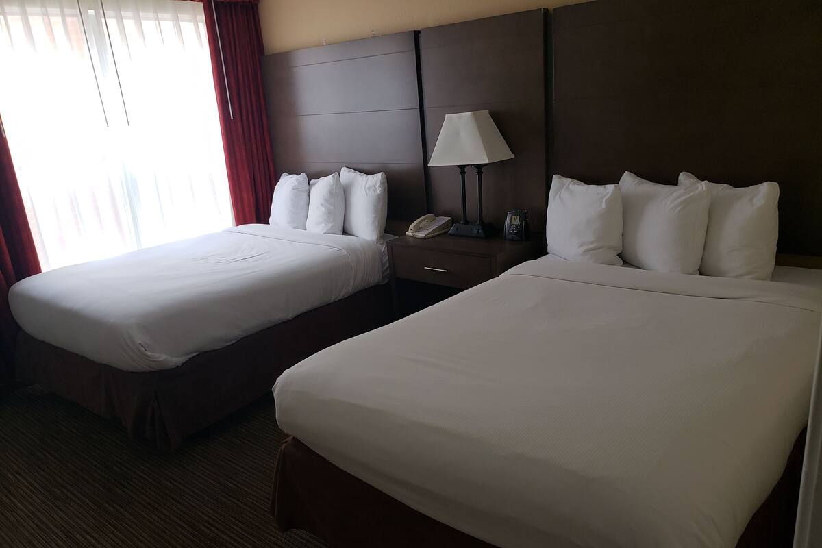 In-room safe, desk, blackout curtains, iron/ironing board