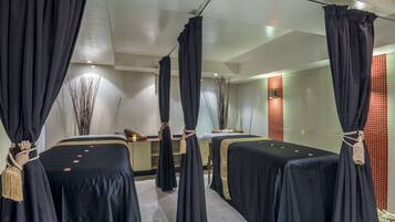 Sauna, steam room, body treatments, hydrotherapy, aromatherapy