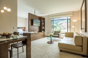 Premium bedding, minibar, in-room safe, desk