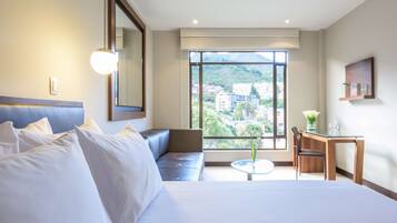 Premium bedding, minibar, in-room safe, desk