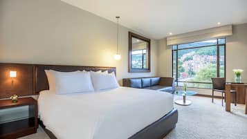 Premium bedding, minibar, in-room safe, desk