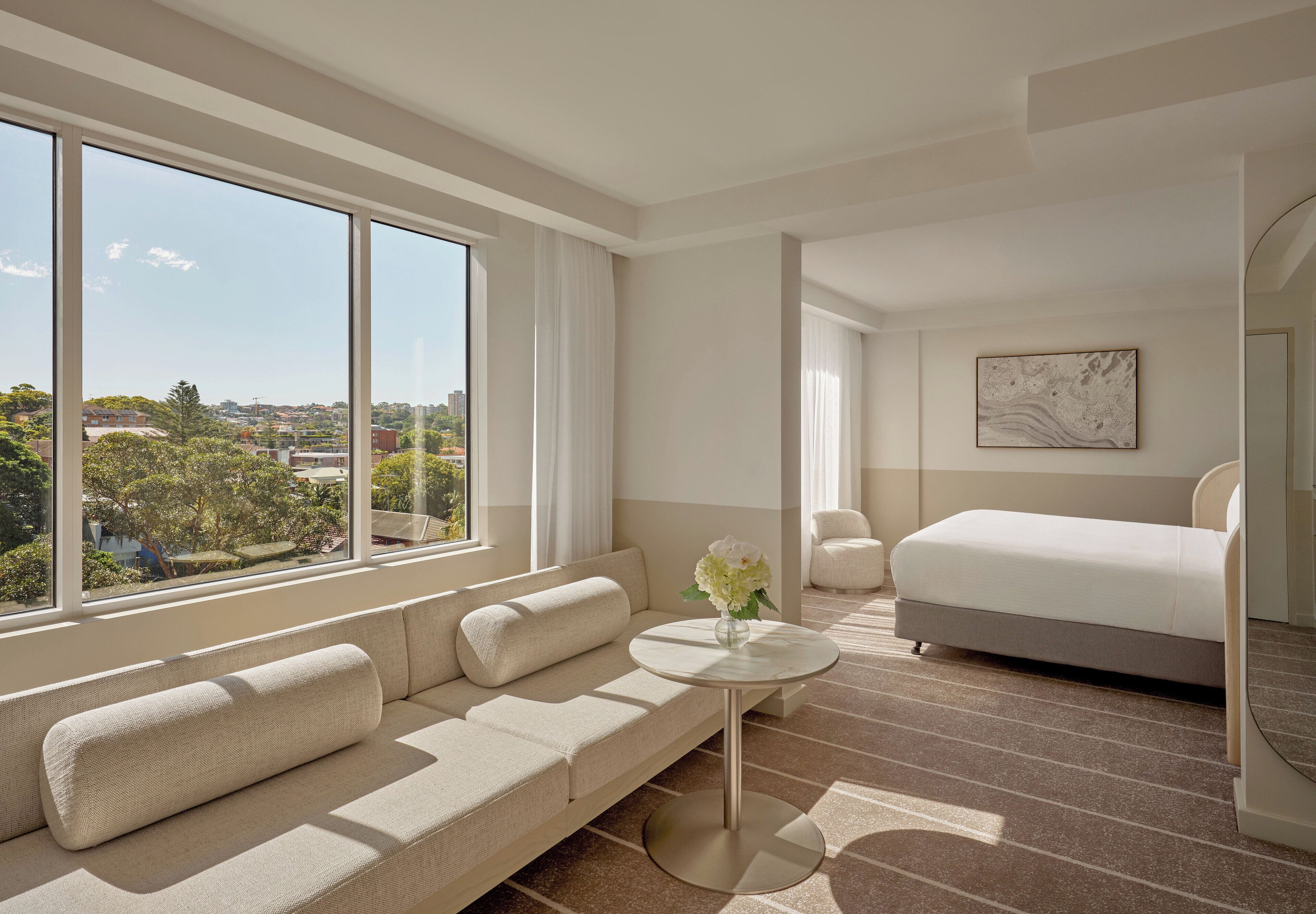 Junior Suite, 1 King Bed (Coogee View) | Minibar, in-room safe, desk, laptop workspace