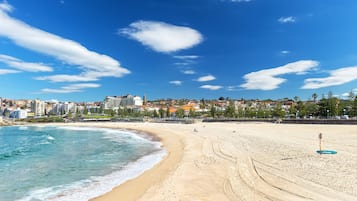 On the beach, white sand, beach bar