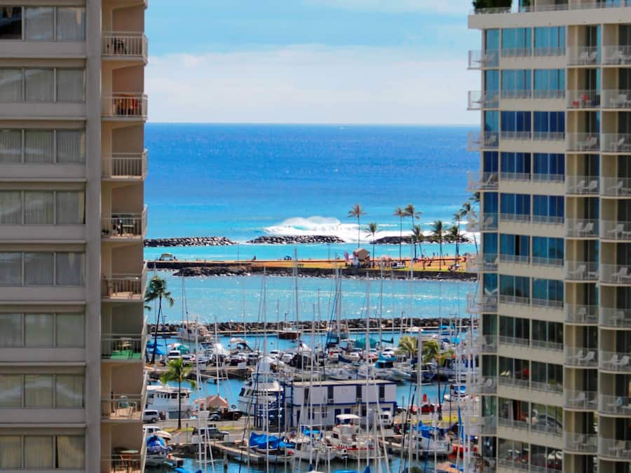 Vista a la playa o el mar