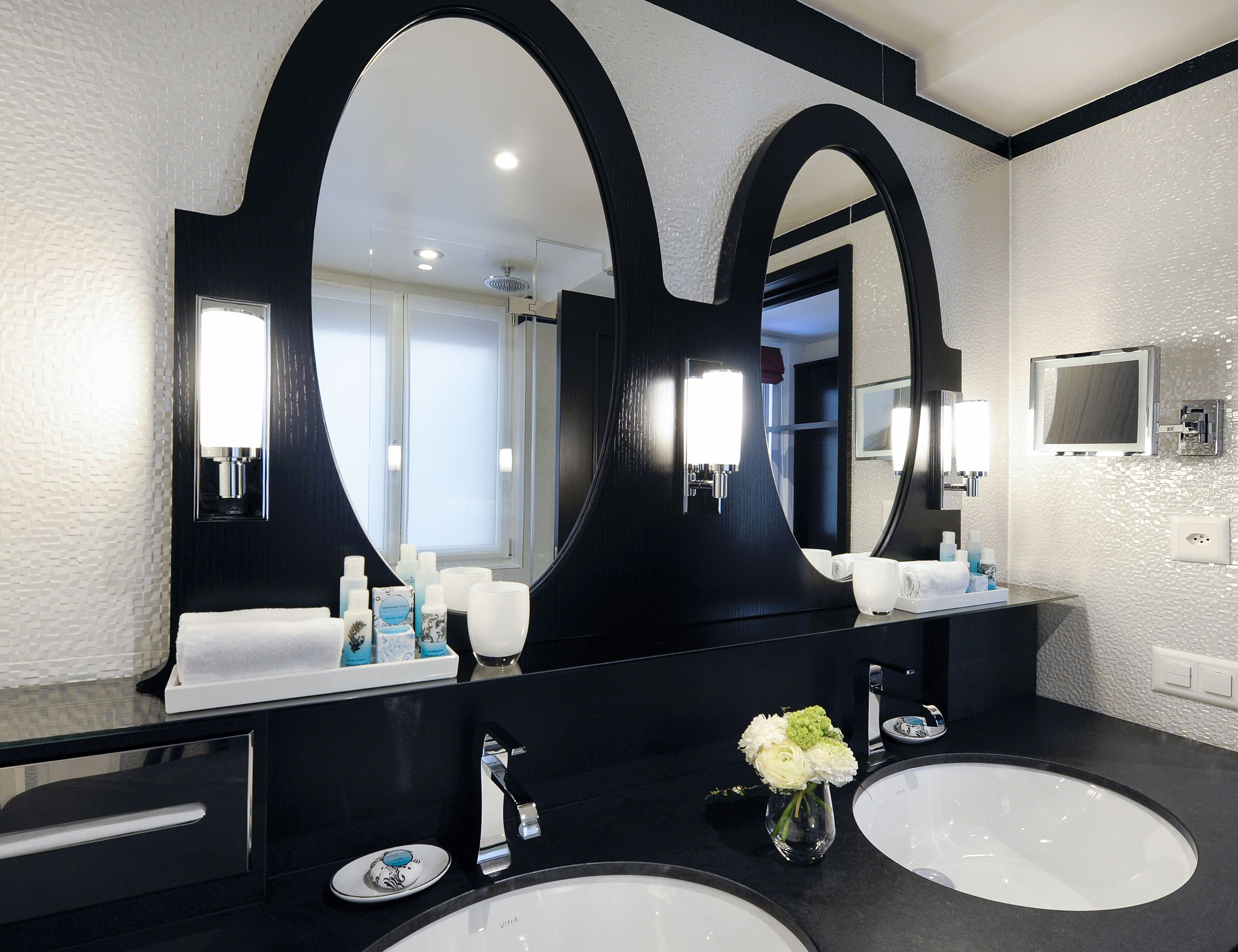 free toiletries, hair dryer, bathrobes, slippers