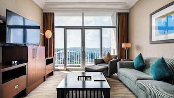 Club suite, 1 kingsize bed, balkon | Uitzicht vanuit de kamer