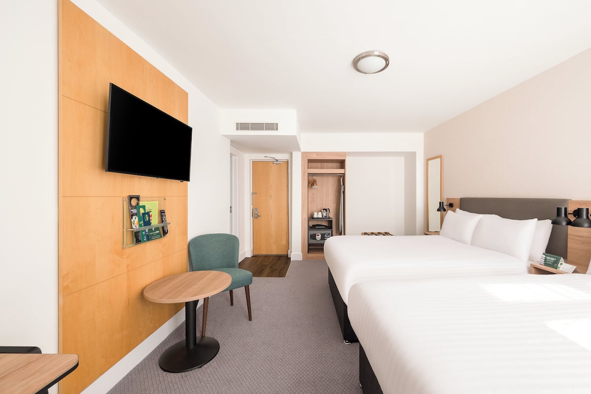 Premium Room, 2 Double Beds | Minibar, in-room safe, desk, laptop workspace