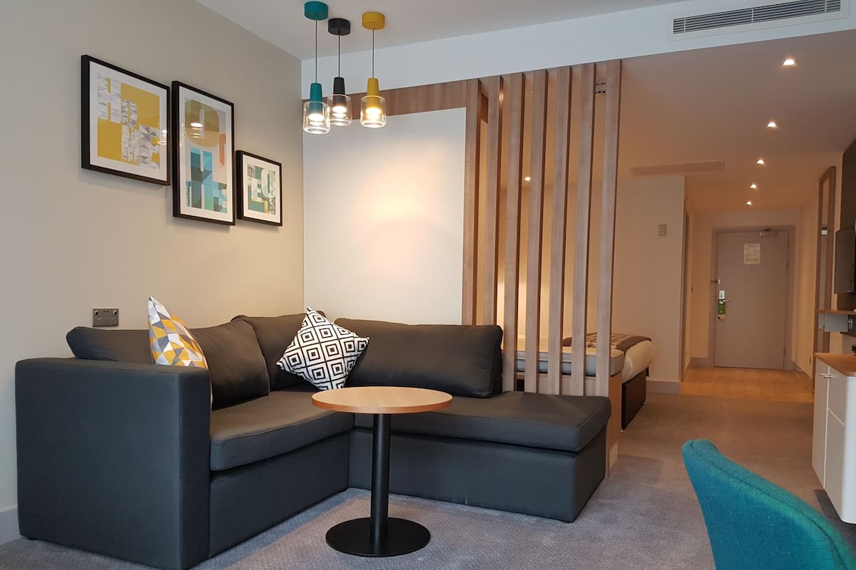 Minibar, in-room safe, desk, laptop workspace